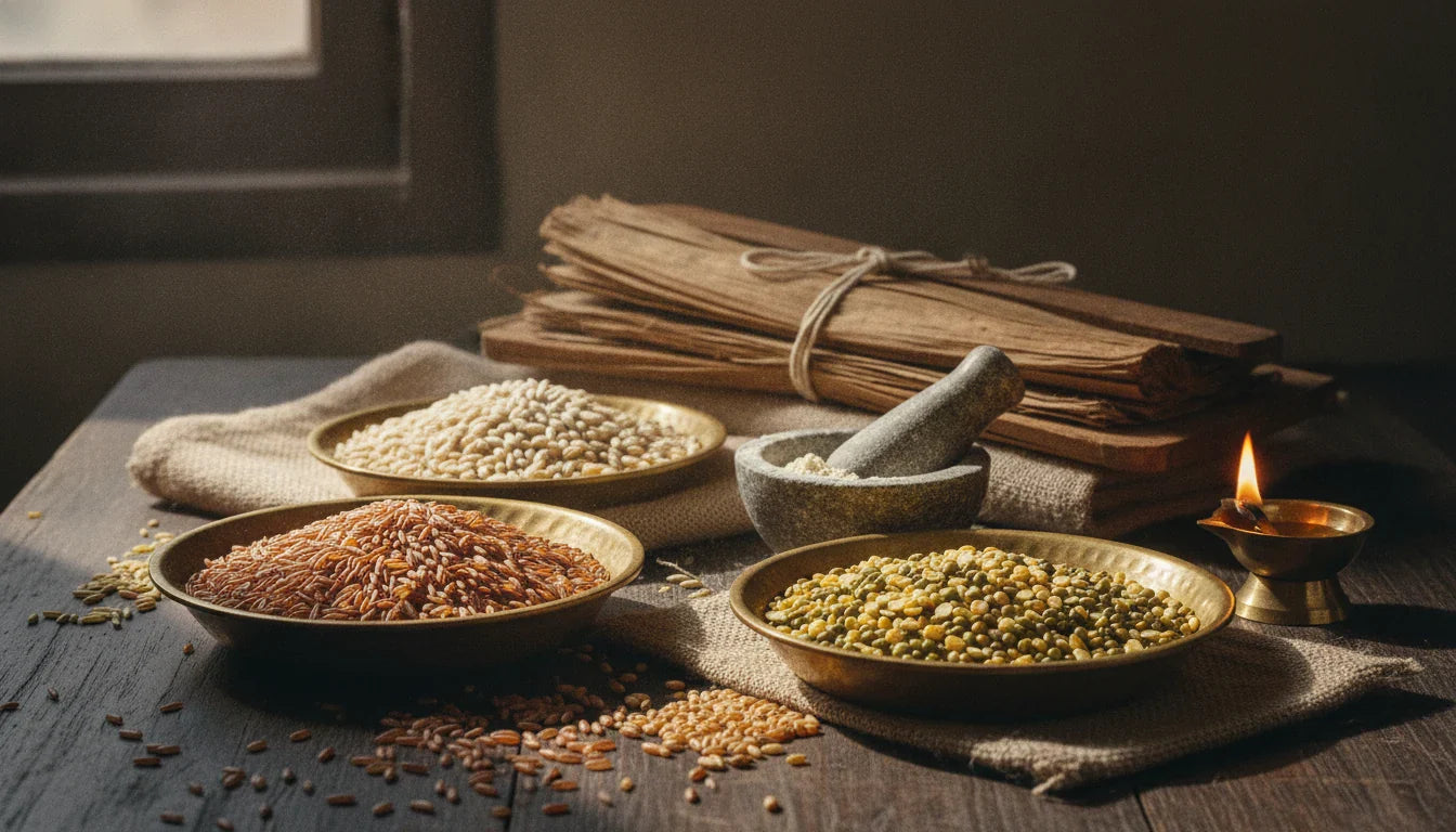 Annasvarupa Vijnaniya: How the Ashtanga Hridaya Classifies Every Food (The Seven Food Groups of Ayurveda — Grains, Pulses and the Four Gruels)