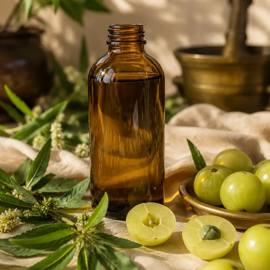 भृंगराज आँवला तेल: तैल पाक विधि से बना असली आयुर्वेदिक तेल
