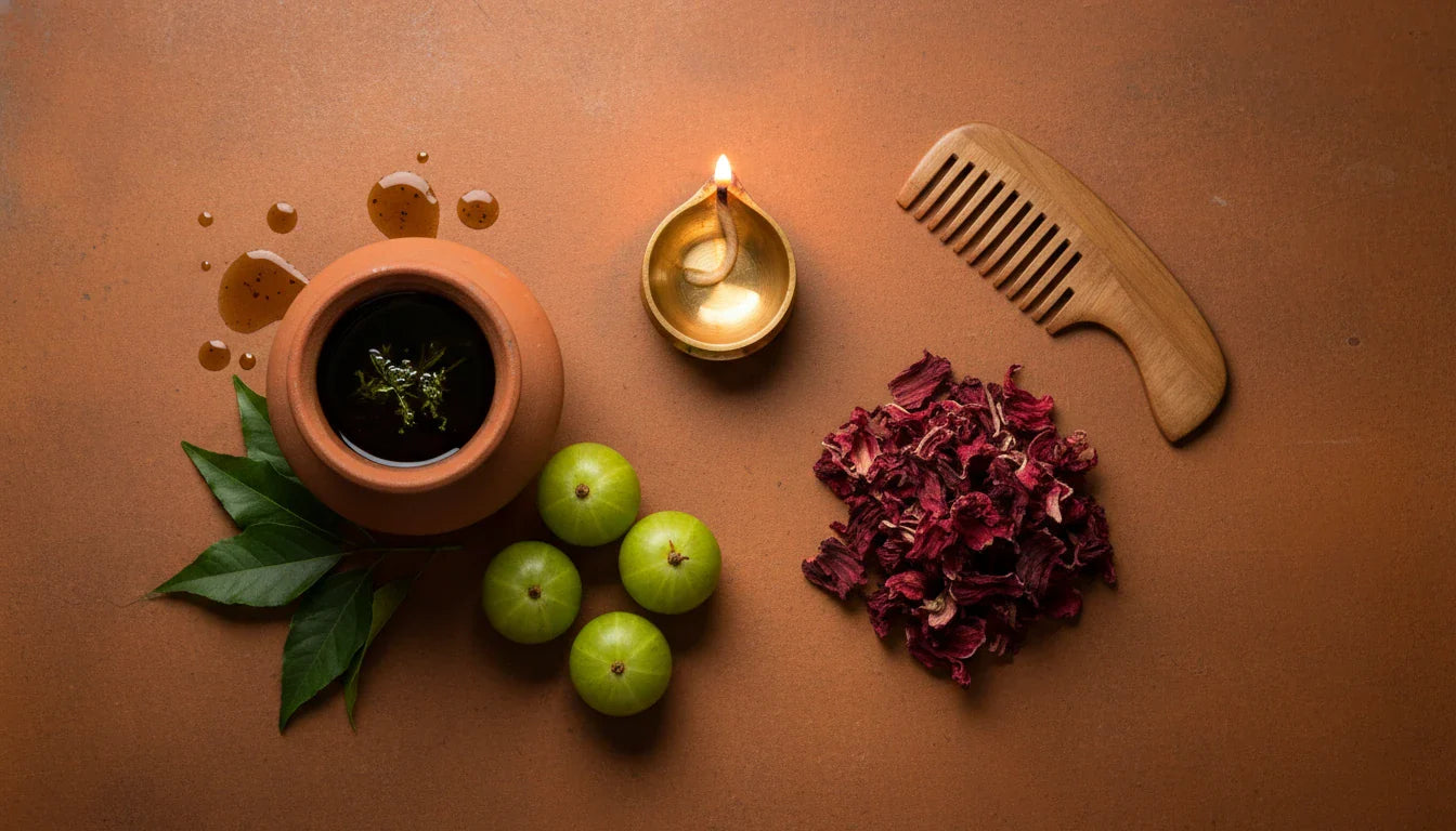 Ayurvedic hair care ingredients for hair fall