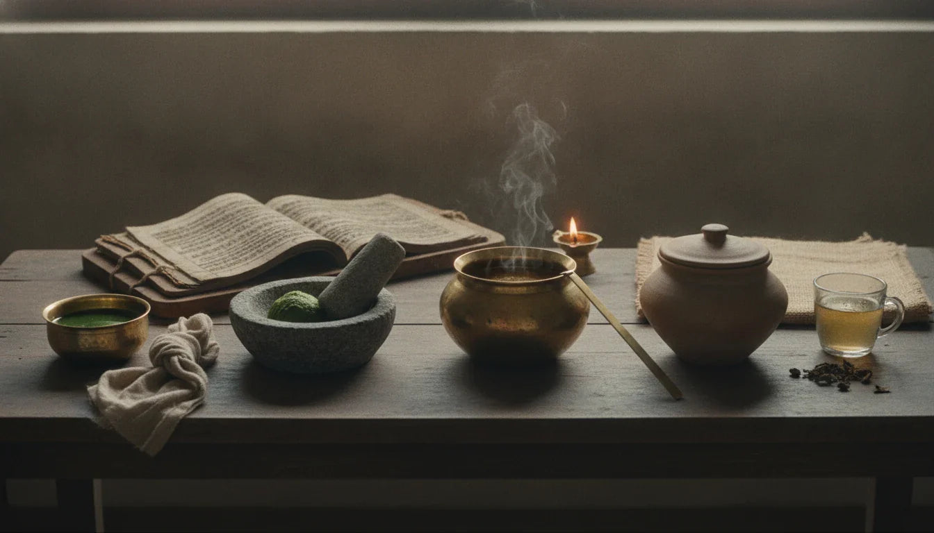 Swarasa, Kalka, Kwatha, Hima, Phanta: the Five Kashaya Kalpanas of the Charaka Samhita — How a Herb Becomes a Medicine