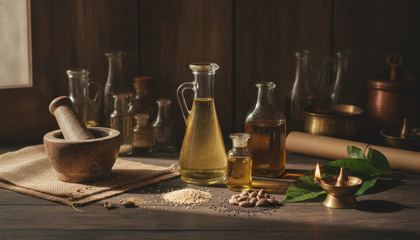 Taila Varga: The Ayurvedic Science of Oils in the Ashtanga Hridaya (Tila, Eranda, Sarsapa and the Sneha)