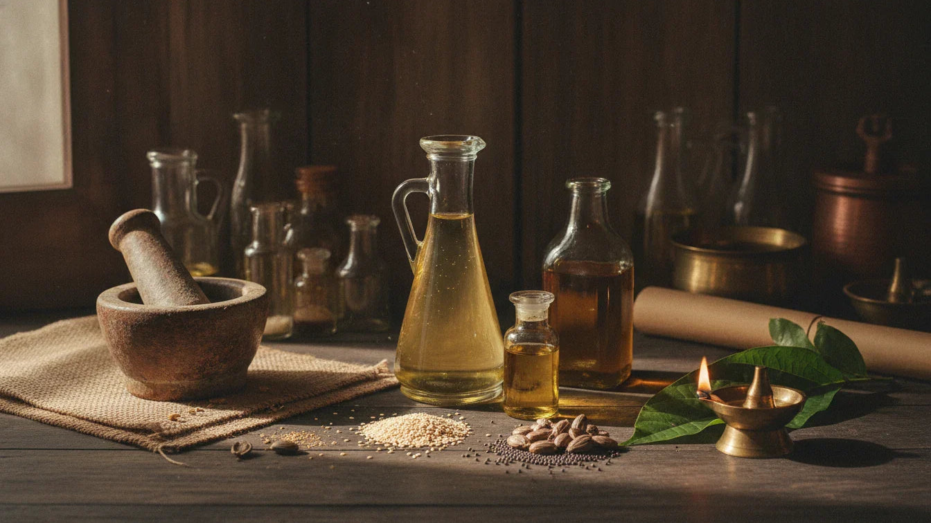 Taila Varga: The Ayurvedic Science of Oils in the Ashtanga Hridaya (Tila, Eranda, Sarsapa and the Sneha)