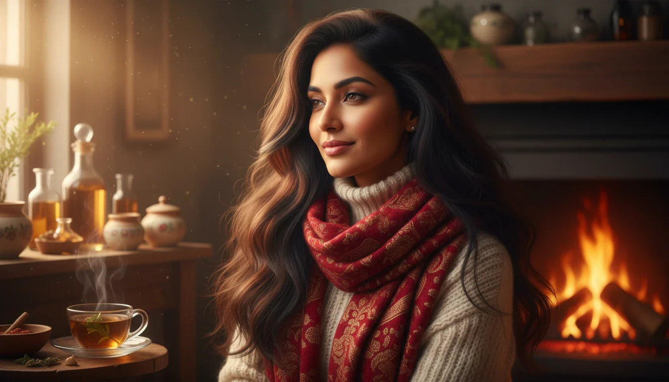 The Ultimate Ayurvedic Winter Hair Care Guide: Tailored Tips fThe Ultimate Ayurvedic Winter Hair Care Guide: Tailored Tips for Every Hair Type 🌿