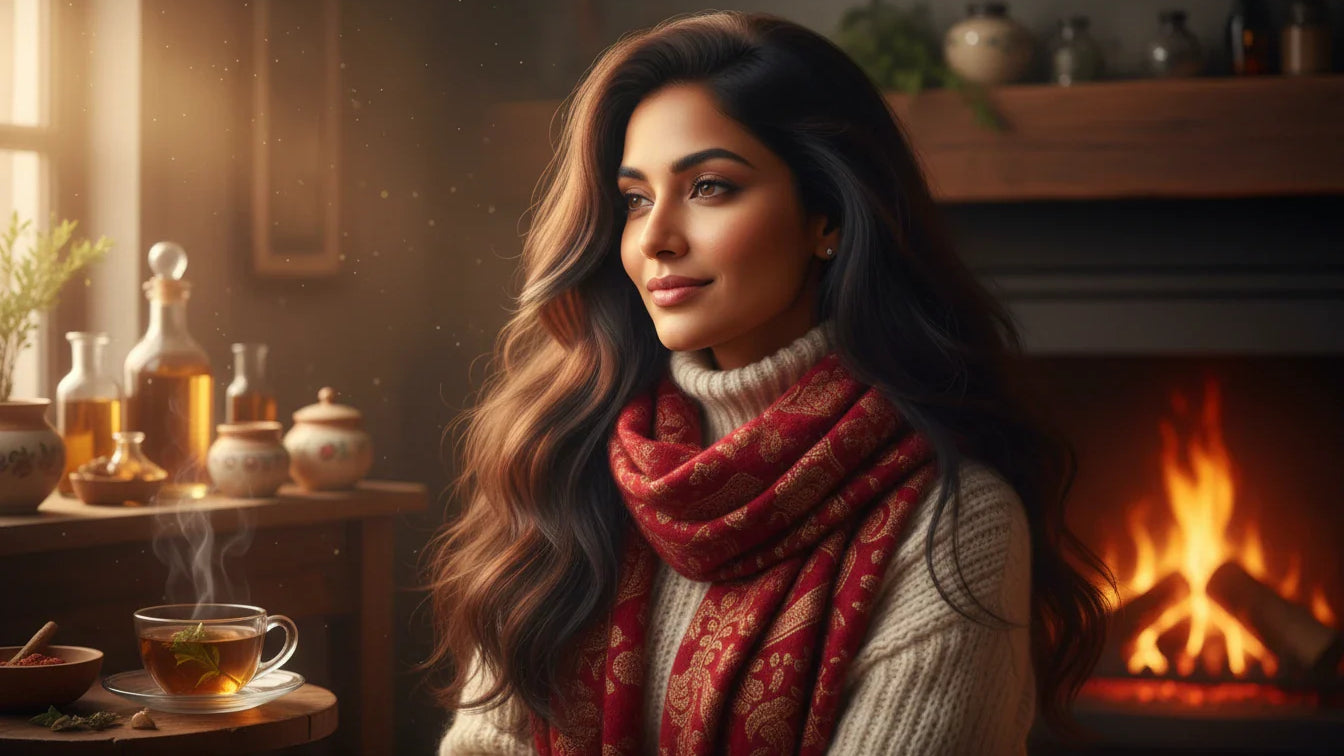 The Ultimate Ayurvedic Winter Hair Care Guide: Tailored Tips fThe Ultimate Ayurvedic Winter Hair Care Guide: Tailored Tips for Every Hair Type 🌿