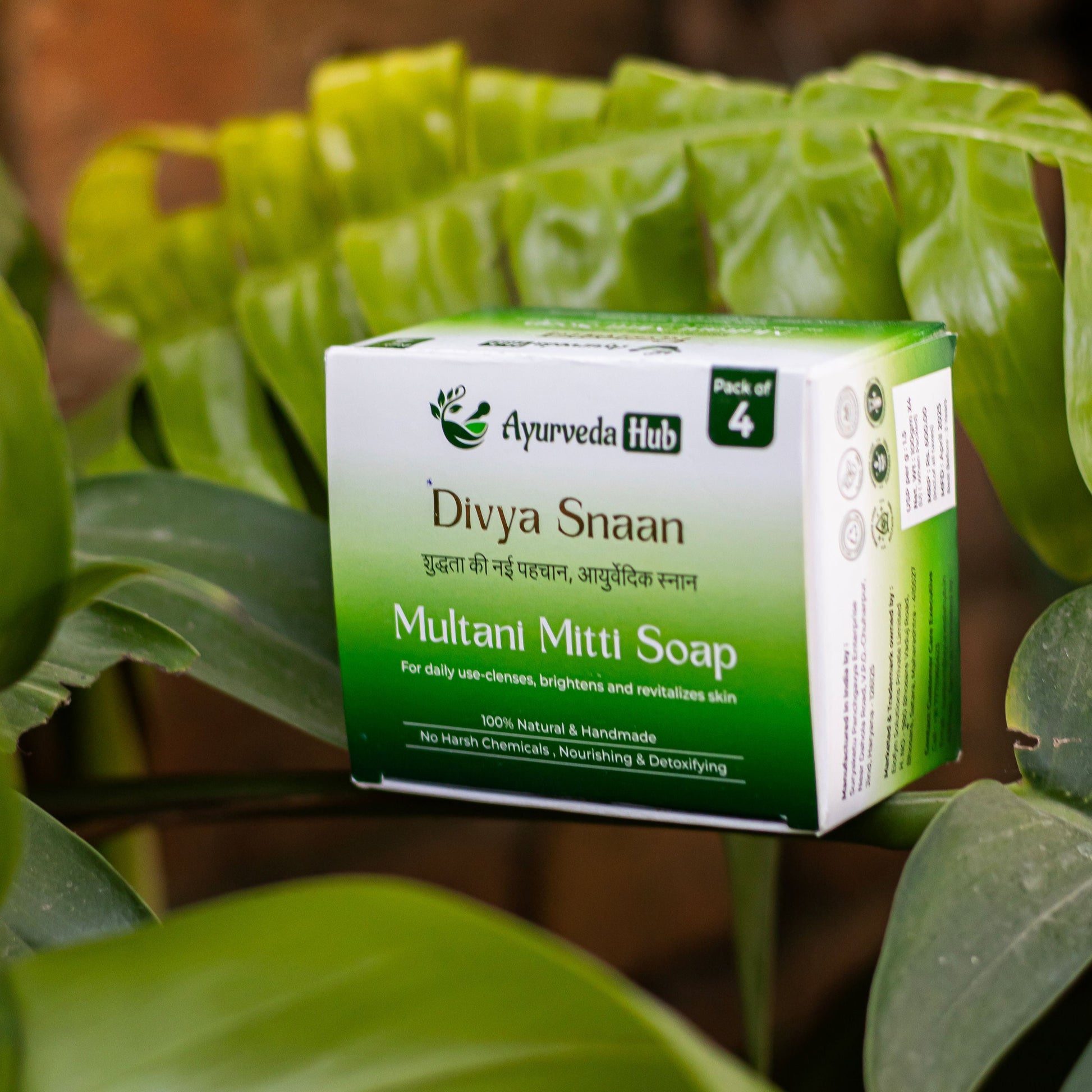 Divya Snaan Multani Mitti Ubtan Soap (100g Pack of 4)