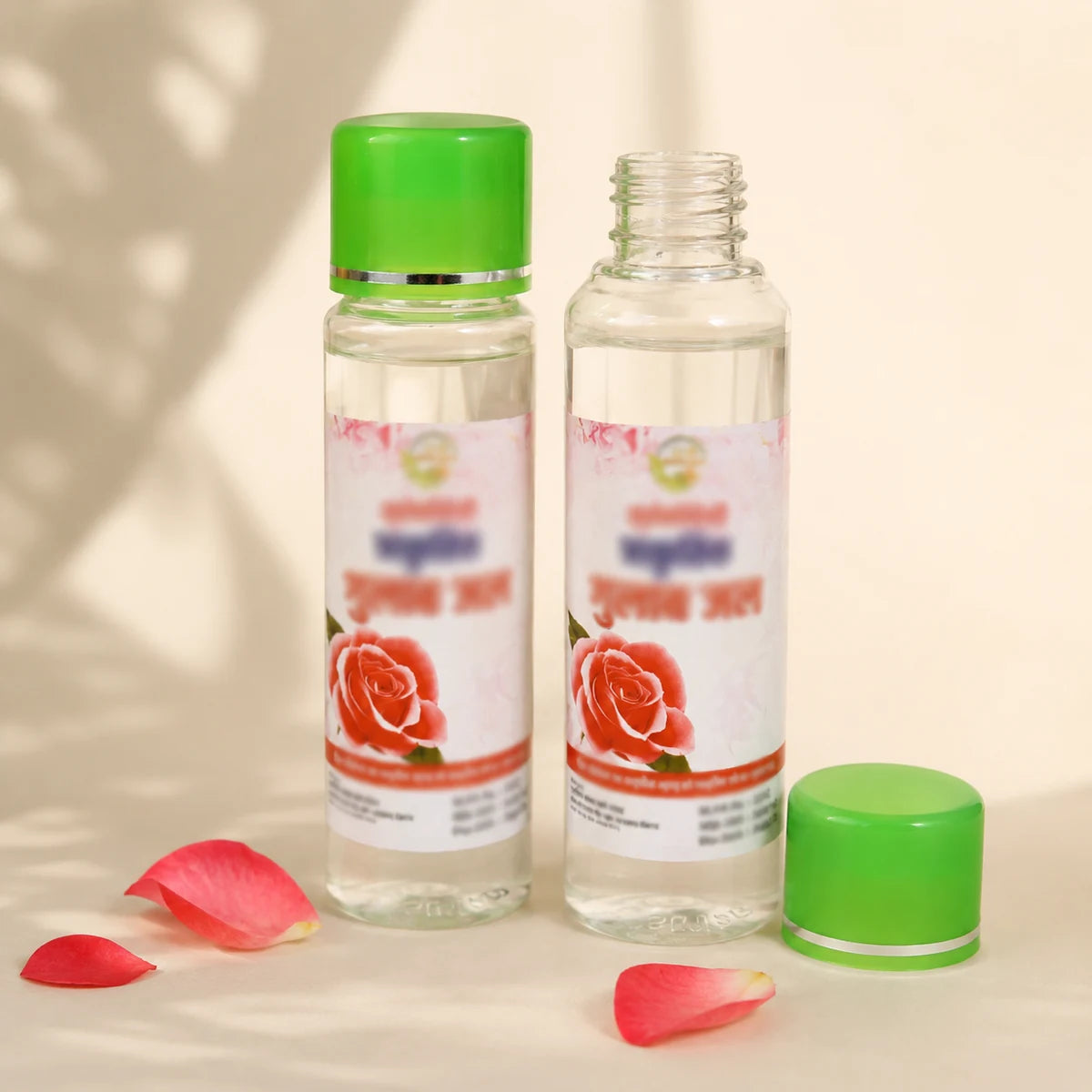 Gulab Jal pack of 2 - two 120ml rose water bottles side by side