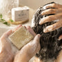 How to use Kesh Rakshak Ubtan - lather between palms and massage into the scalp