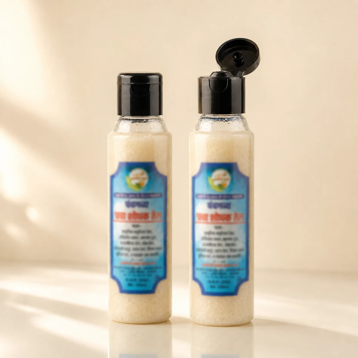 Panchagavya Twacha Shodhak Tel pack of 2 - two 120ml bottles side by side